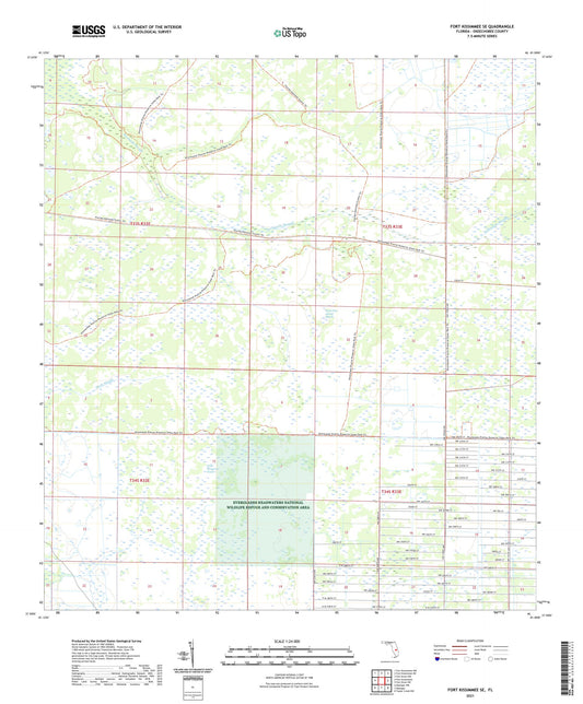 Fort Kissimmee SE Florida US Topo Map Image
