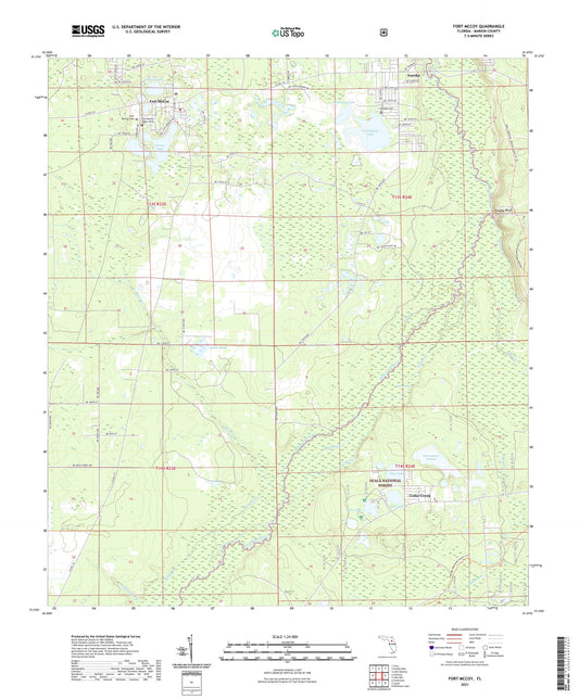 Fort McCoy Florida US Topo Map Image
