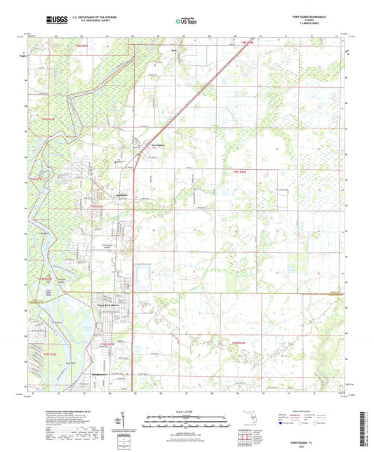 Fort Ogden Florida US Topo Map Image