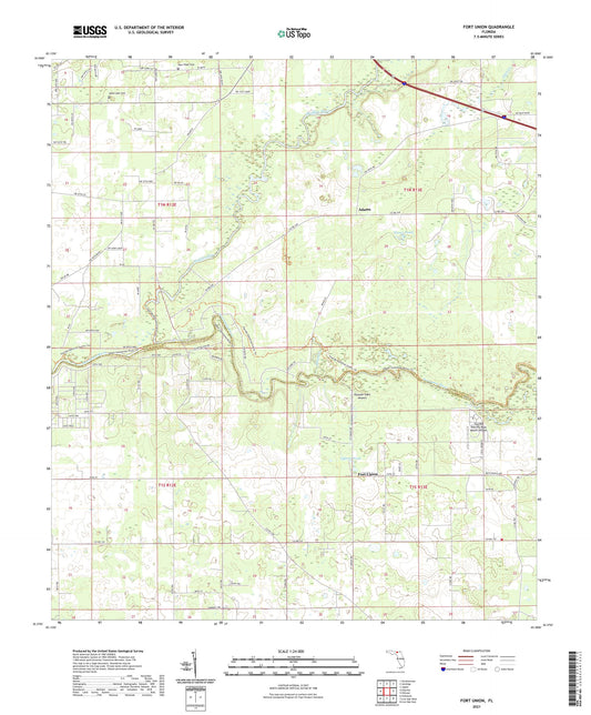 Fort Union Florida US Topo Map Image