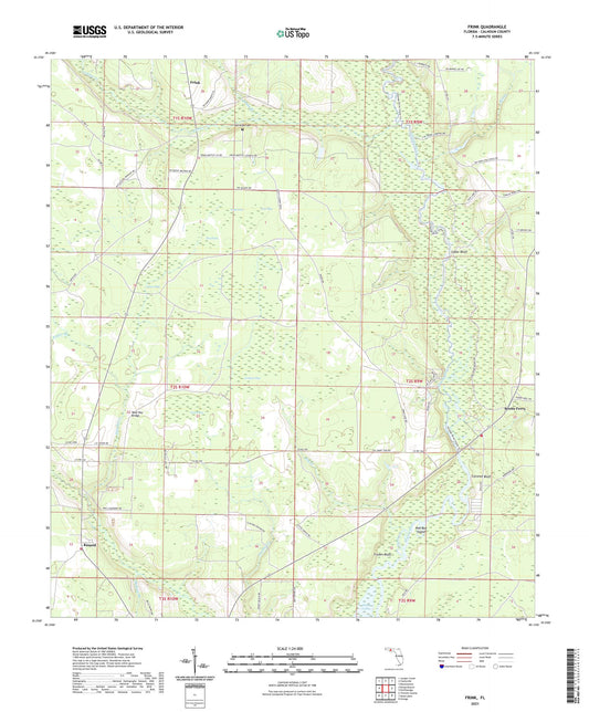 Frink Florida US Topo Map Image
