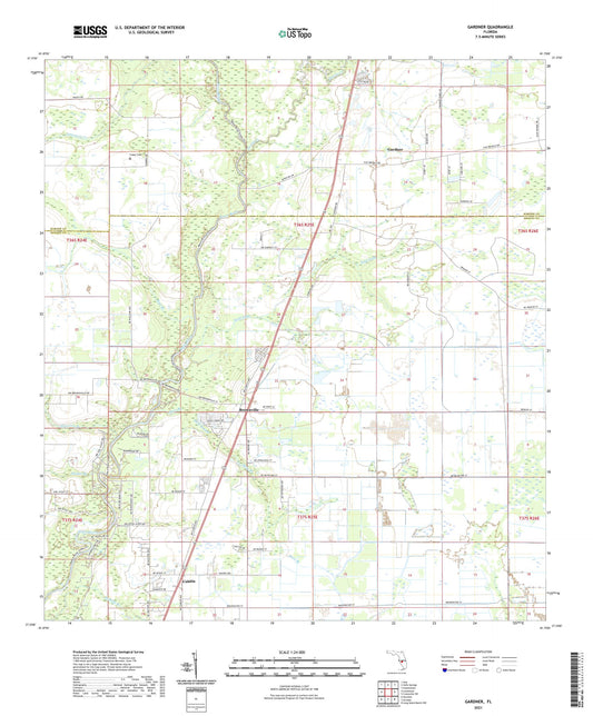 Gardner Florida US Topo Map Image