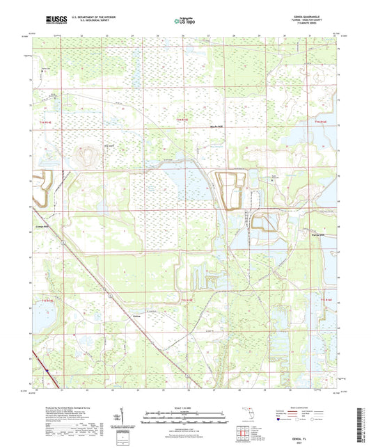 Genoa Florida US Topo Map Image