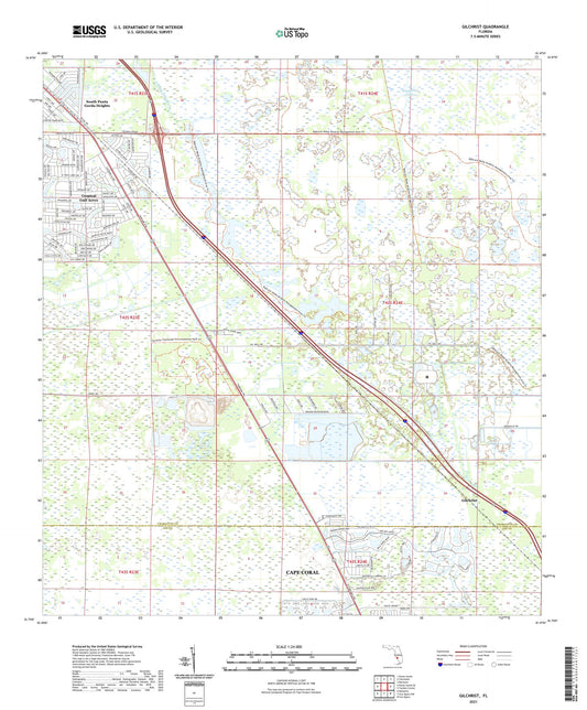 Gilchrist Florida US Topo Map Image