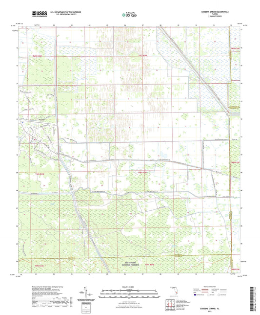 Goddens Strand Florida US Topo Map Image