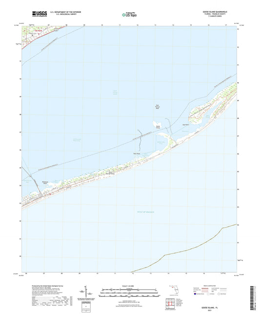 Goose Island Florida US Topo Map Image