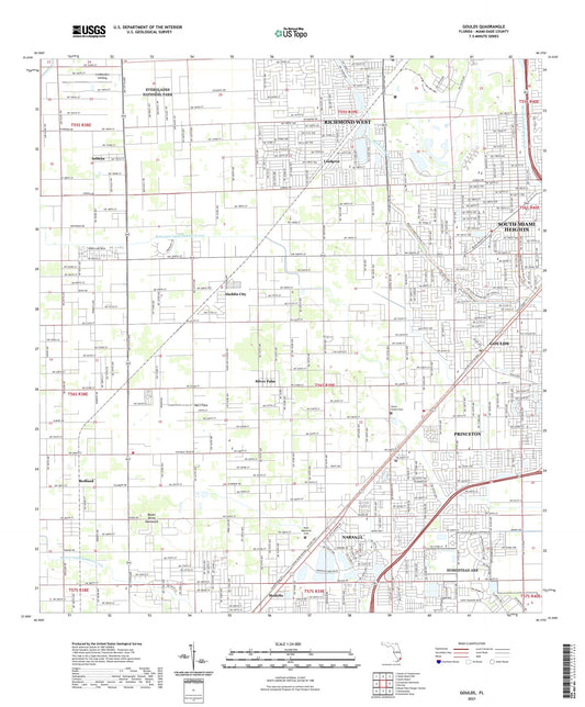 Goulds Florida US Topo Map Image