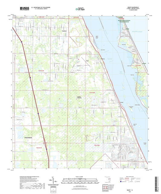 Grant Florida US Topo Map Image