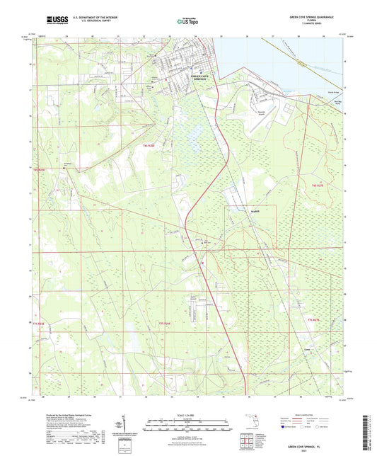 Green Cove Springs Florida US Topo Map Image