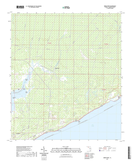 Green Point Florida US Topo Map Image