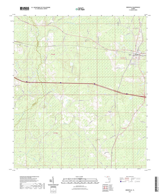Greenville Florida US Topo Map Image