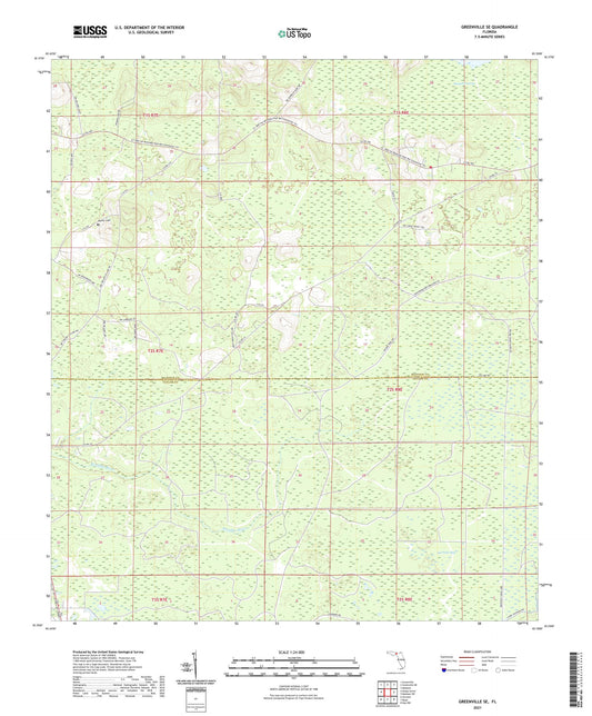 Greenville SE Florida US Topo Map Image