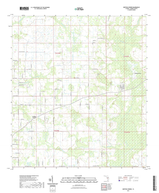 Griffins Corner Florida US Topo Map Image