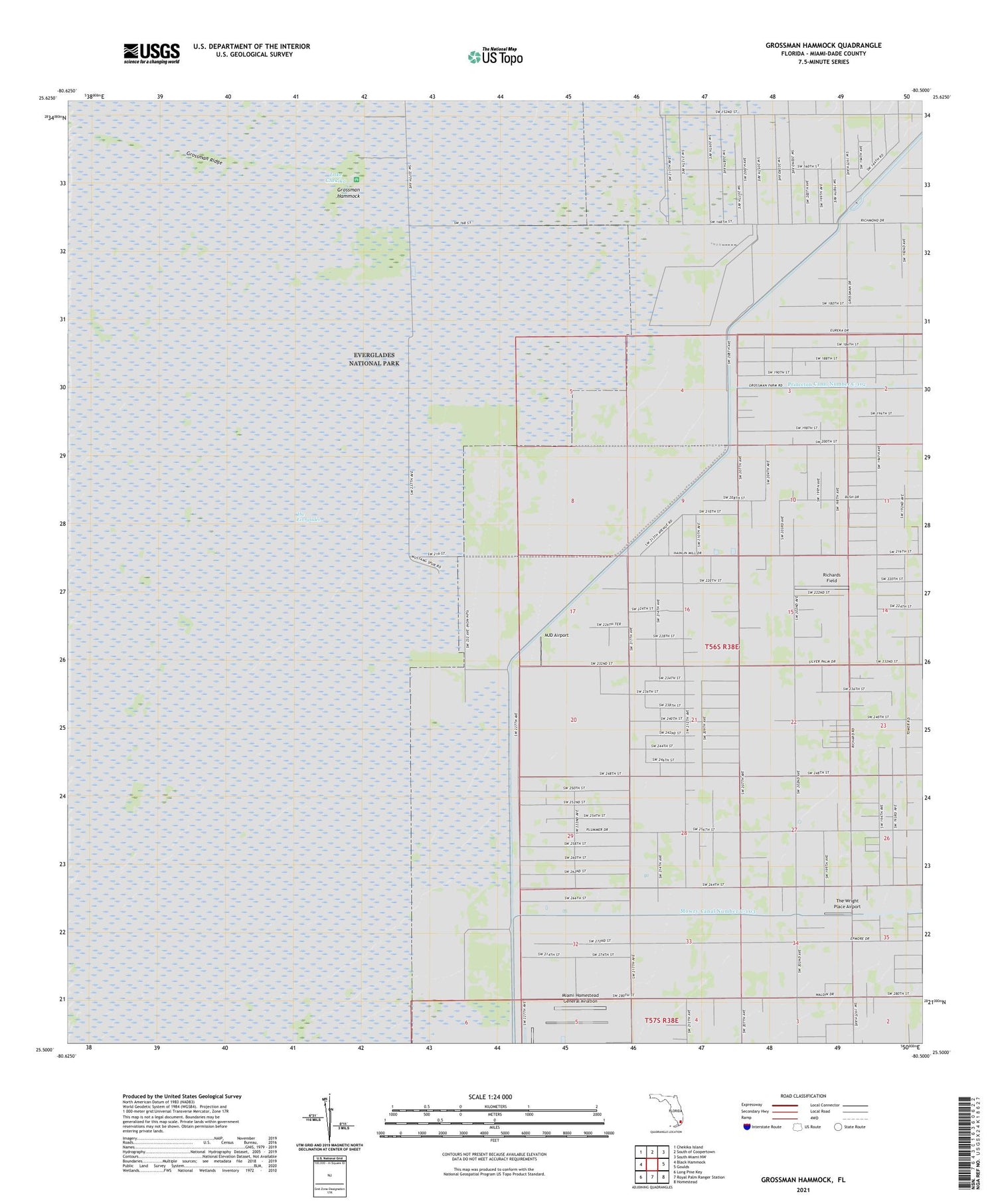 Grossman Hammock Florida US Topo Map Image