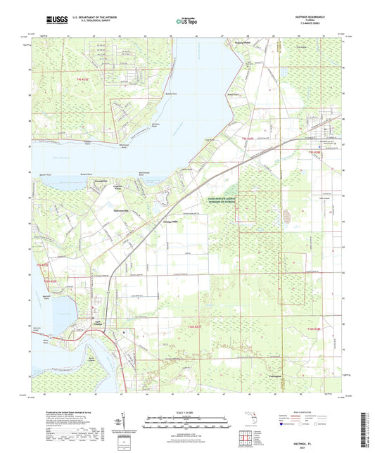 Hastings Florida US Topo Map Image