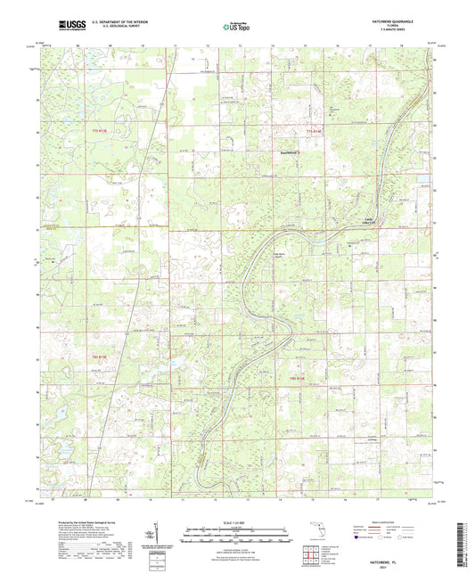 Hatchbend Florida US Topo Map Image