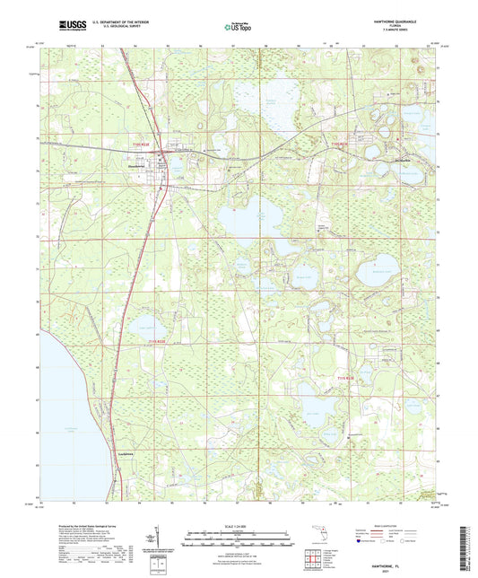Hawthorne Florida US Topo Map Image