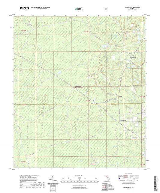 Hilliardville Florida US Topo Map Image
