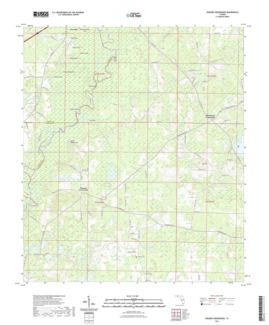 Hinsons Crossroads Florida US Topo Map Image