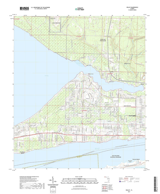 Holley Florida US Topo Map Image