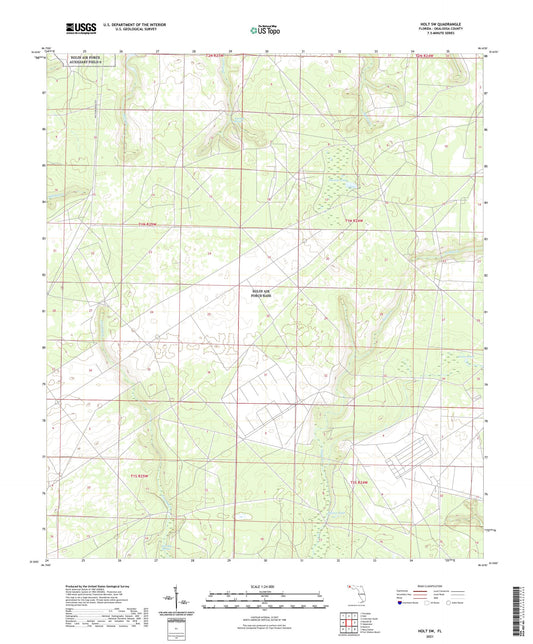 Holt SW Florida US Topo Map Image