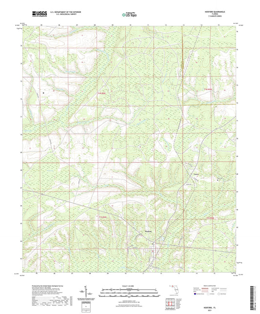 Hosford Florida US Topo Map Image