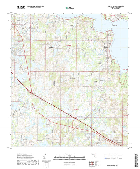 Howey-in-the-Hills Florida US Topo Map Image