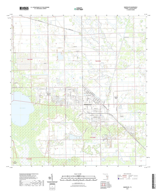 Immokalee Florida US Topo Map Image