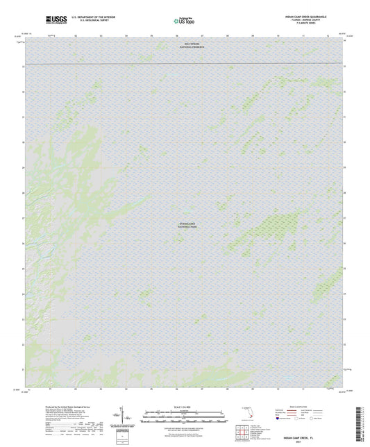 Indian Camp Creek Florida US Topo Map Image
