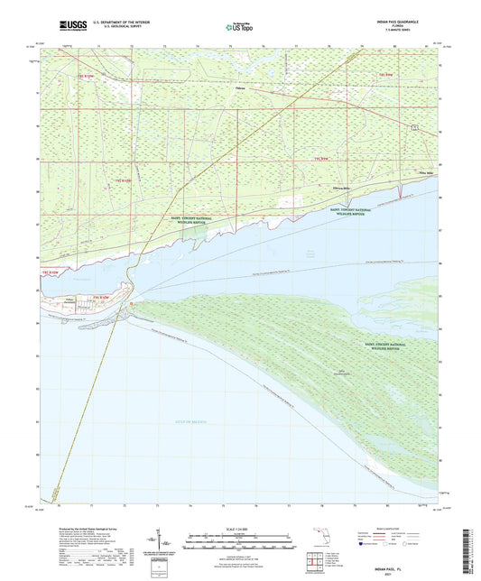 Indian Pass Florida US Topo Map Image