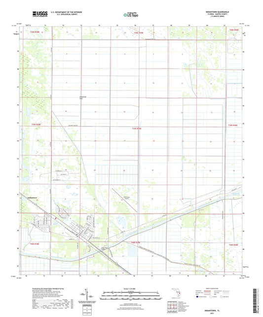 Indiantown Florida US Topo Map Image