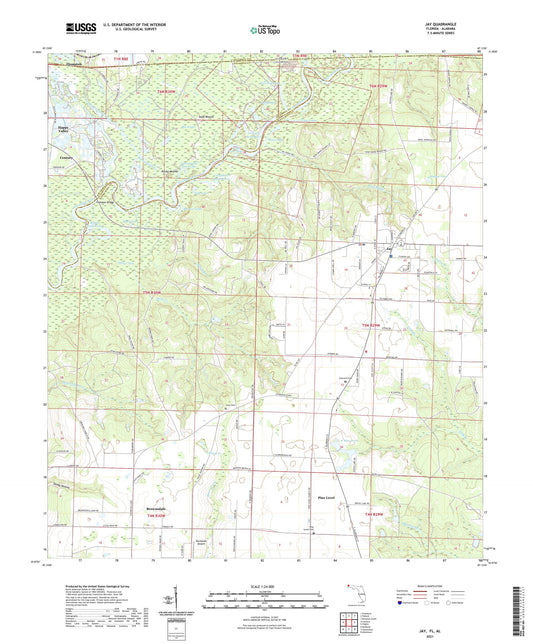 Jay Florida US Topo Map Image