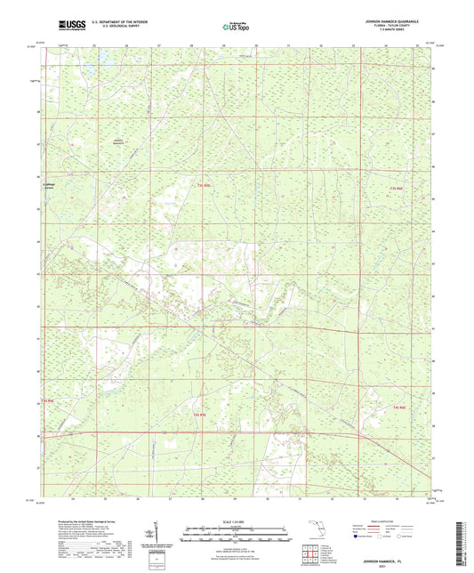 Johnson Hammock Florida US Topo Map Image