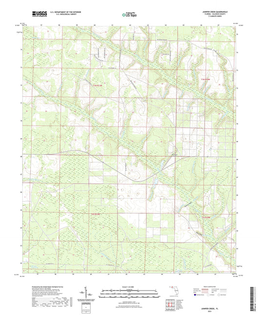 Juniper Creek Florida US Topo Map Image