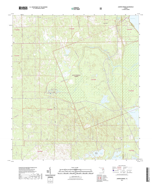 Juniper Springs Florida US Topo Map Image