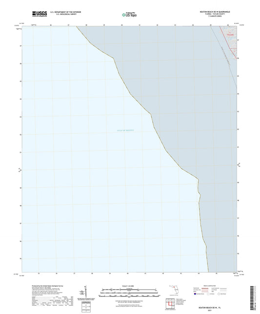 Keaton Beach OE W Florida US Topo Map Image