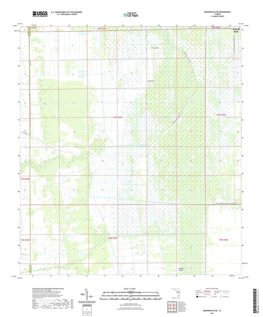 Kenansville NE Florida US Topo Map Image