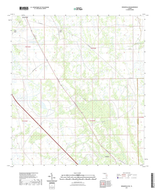 Kenansville SW Florida US Topo Map Image