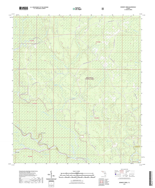 Kennedy Creek Florida US Topo Map Image