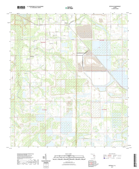 Keysville Florida US Topo Map Image