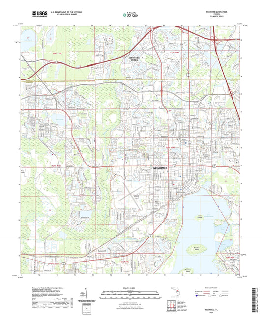 Kissimmee Florida US Topo Map Image