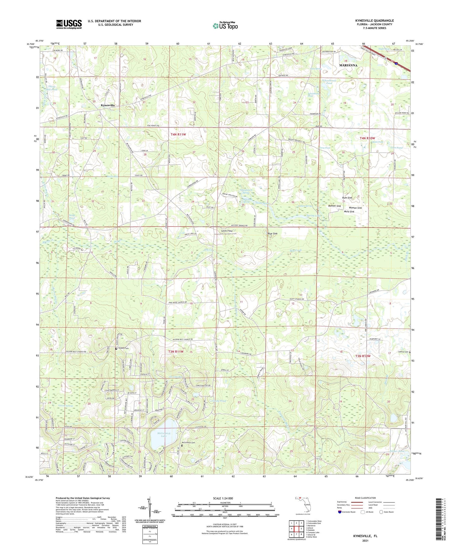 Kynesville Florida US Topo Map Image
