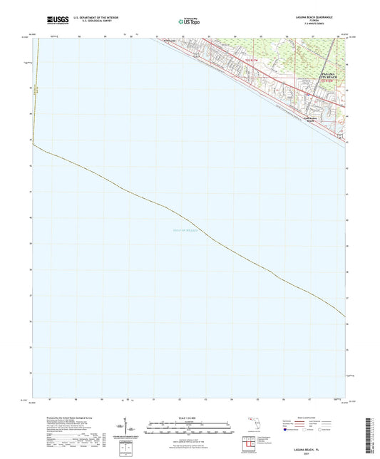 Laguna Beach Florida US Topo Map Image