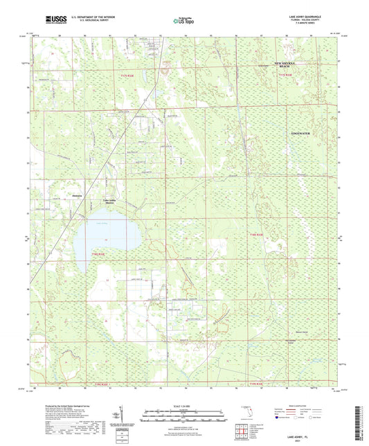 Lake Ashby Florida US Topo Map Image