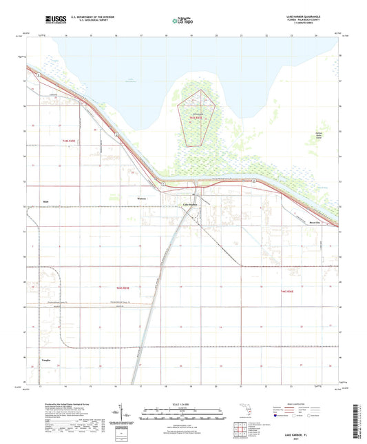 Lake Harbor Florida US Topo Map Image