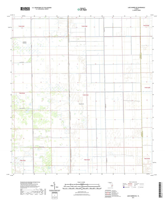 Lake Harbor SW Florida US Topo Map Image