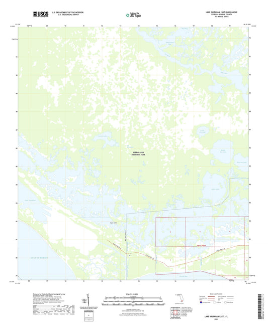 Lake Ingraham East Florida US Topo Map Image