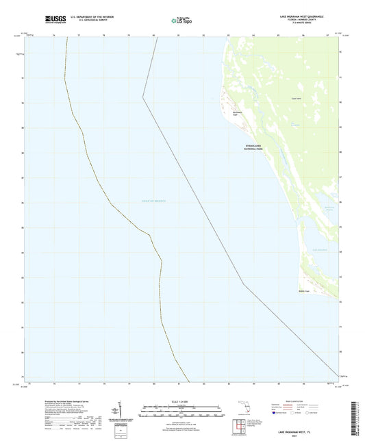 Lake Ingraham West Florida US Topo Map Image