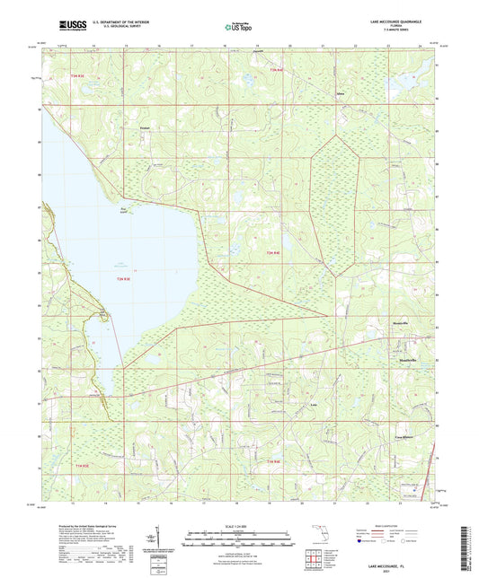 Lake Miccosukee Florida US Topo Map Image