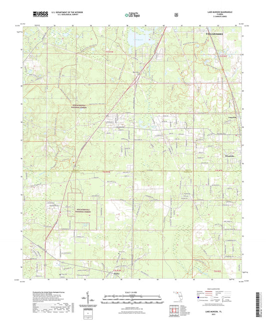 Lake Munson Florida US Topo Map Image